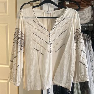 Madewell Cotton Peasant blouse